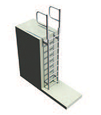 Fixed Vertical Ladder + Fall Arrest System