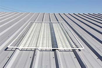 Skylight Screens for Corrugated Metal Roofs