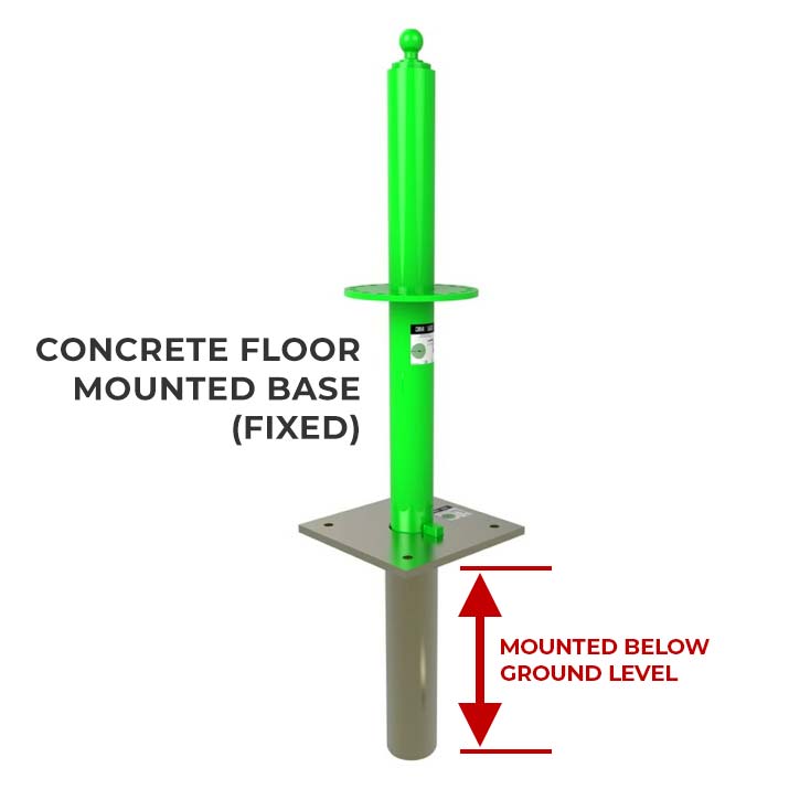 Concrete Floor Mounted Base (Fixed)