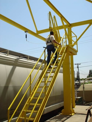 Single Hatch Access Platform with Gangway