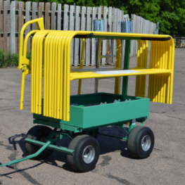 Flatbed Truck Mounted Guardrail - Transportation Cart