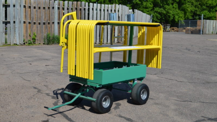 Flatbed Truck Mounted Guardrail - Transportation Cart