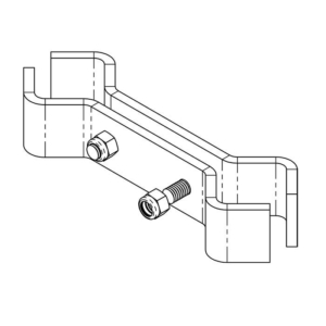 Dual Rail Clamp (joins two vertical rail posts)