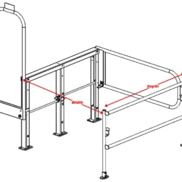 Mini Dual Mezzanine Safety Gate