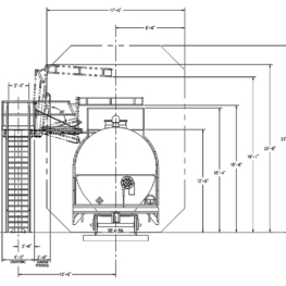 Access Platform & Gangway for Railcars - Side View