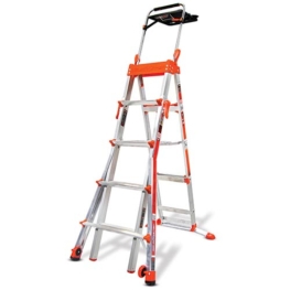 Adaptive Step Ladder with Workstation (Fiberglass)