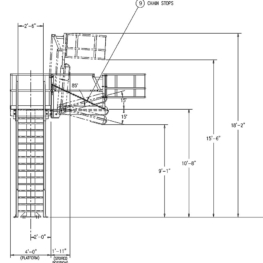 Access Platform & Gangway for Trucks - Side View