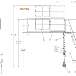 Portable Access Platform Dimensions