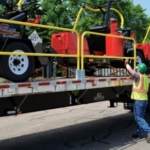 Flatbed Truck Mounted Guardrail