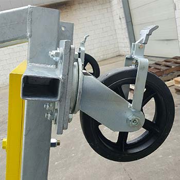 Swivel Wheels with Wheel Lock – Portable Access Platform