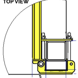 Pallet Rack Gate - Exterior Hinge Mount