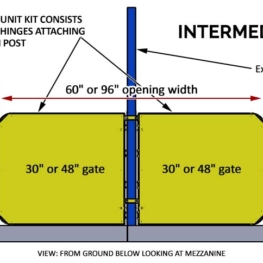 Pallet Rack Gate - Intermediate Unit