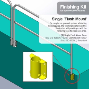 Finishing Kit – Single ‘Flush Mount’ Base