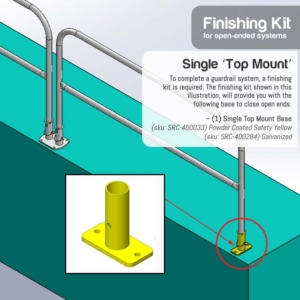 Finishing Kit – Single Top Floor Mount