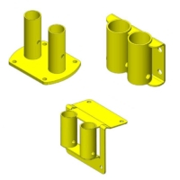 Fixed Mounted Guardrails with Brackets Fixed Mounted Guardrails with Brackets