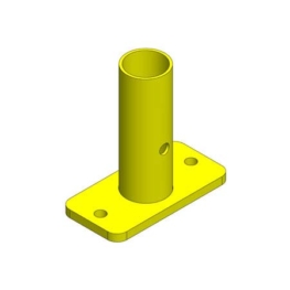 Finishing Kit – Single Top Floor Mount - Safety Yellow