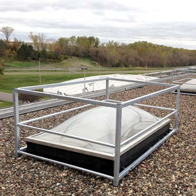 Non-penetrating Skylight Guardrail