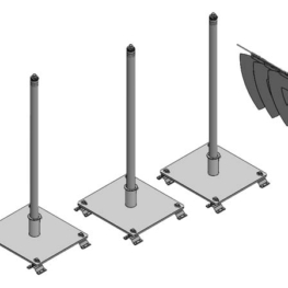 Fixed Roof Warning Lines - Corrugated Deck Kit