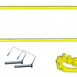 Steel Guardrails Powder Coat Yellow Kit