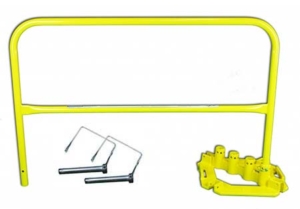 Steel Guardrails Powder Coat Yellow Kit
