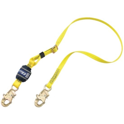 3M ShockWave2 Lanyard 6 ft. (1.8m) Single-leg, Snap Hook, Zinc