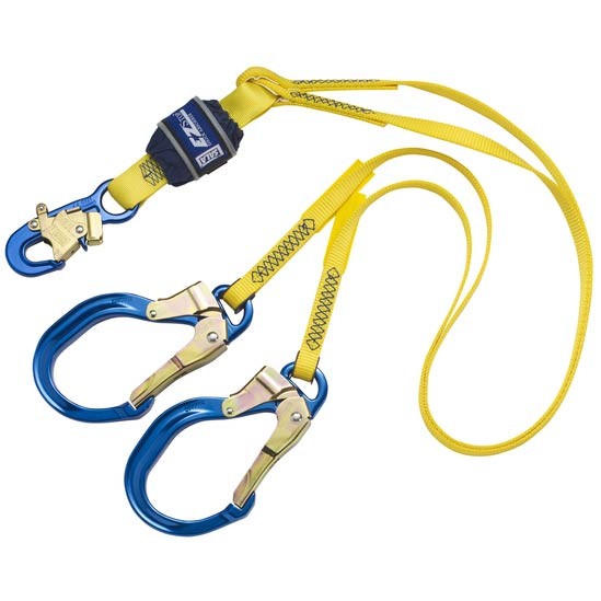 3M EZ-Stop Force2 6 ft. (1.8m) Double-leg, Snap Hook At One End, Rebar Hook  At Other Ends, Aluminum