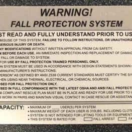 CAI Safety Systems - Warning Tags