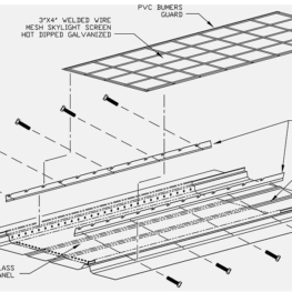 Skylight Screens for Standing Seam Metal Roofs