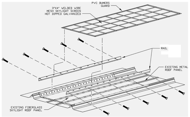 Standing Seam, R-Panel & Corrugated Skylight Screens for Metal Roofs ...