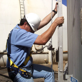 Ladder Cable Fall Arrest for Roof Hatch Ladder