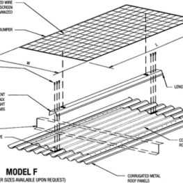 Skylight Screens for Corrugated Metal Roofs