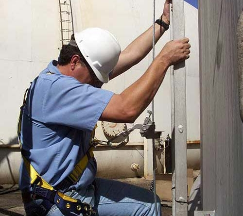 Ladder Cable Fall Arrest for Roof Hatch Ladder