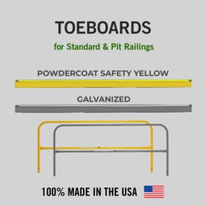 Fixed Mounted Guardrails - Toeboards
