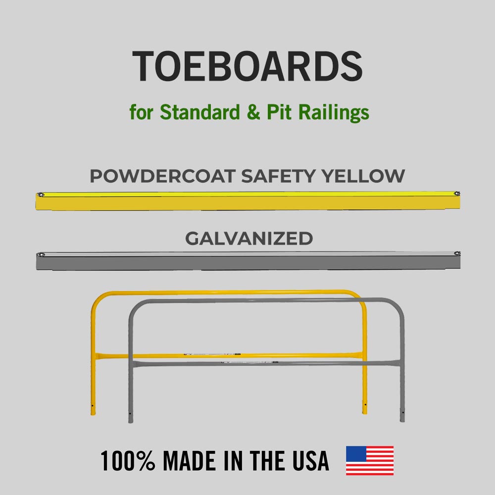 Fixed Mounted Guardrails – Toeboards