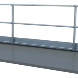 Aluminum Fixed Mounted Guardrails - Top Floor Mount