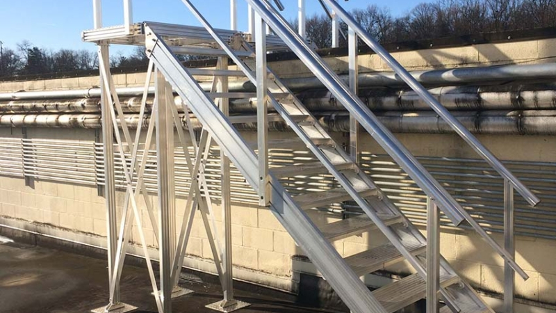 Aluminum Modular Access Stairs