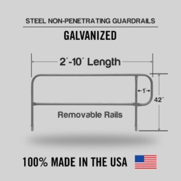 Steel Non-penetrating Guardrails - Finishing Rails