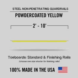 Steel Non-penetrating Guardrails - Toeboards