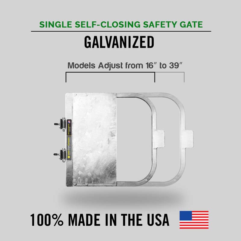 Single Self-Closing Safety Gate