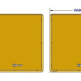 Roof Non-penetrating Hatch Guardrail - Measurements