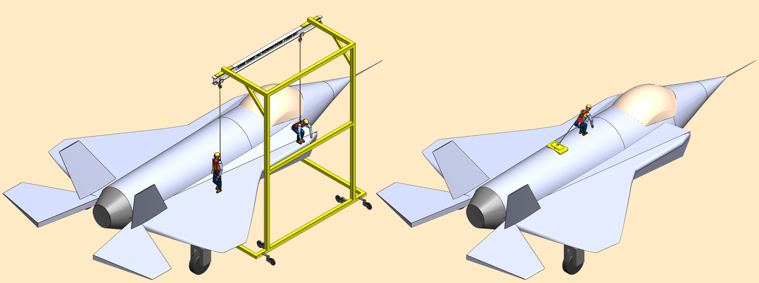 Aircraft/Hangar Portable Anchor Fall Protection