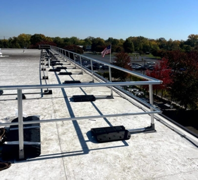 Aluminum Non-penetrating Weighted Base Guardrails